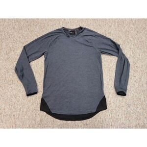 Spyder Shirt Mens Medium Grey Black Active Performance Training Workout ProWeb